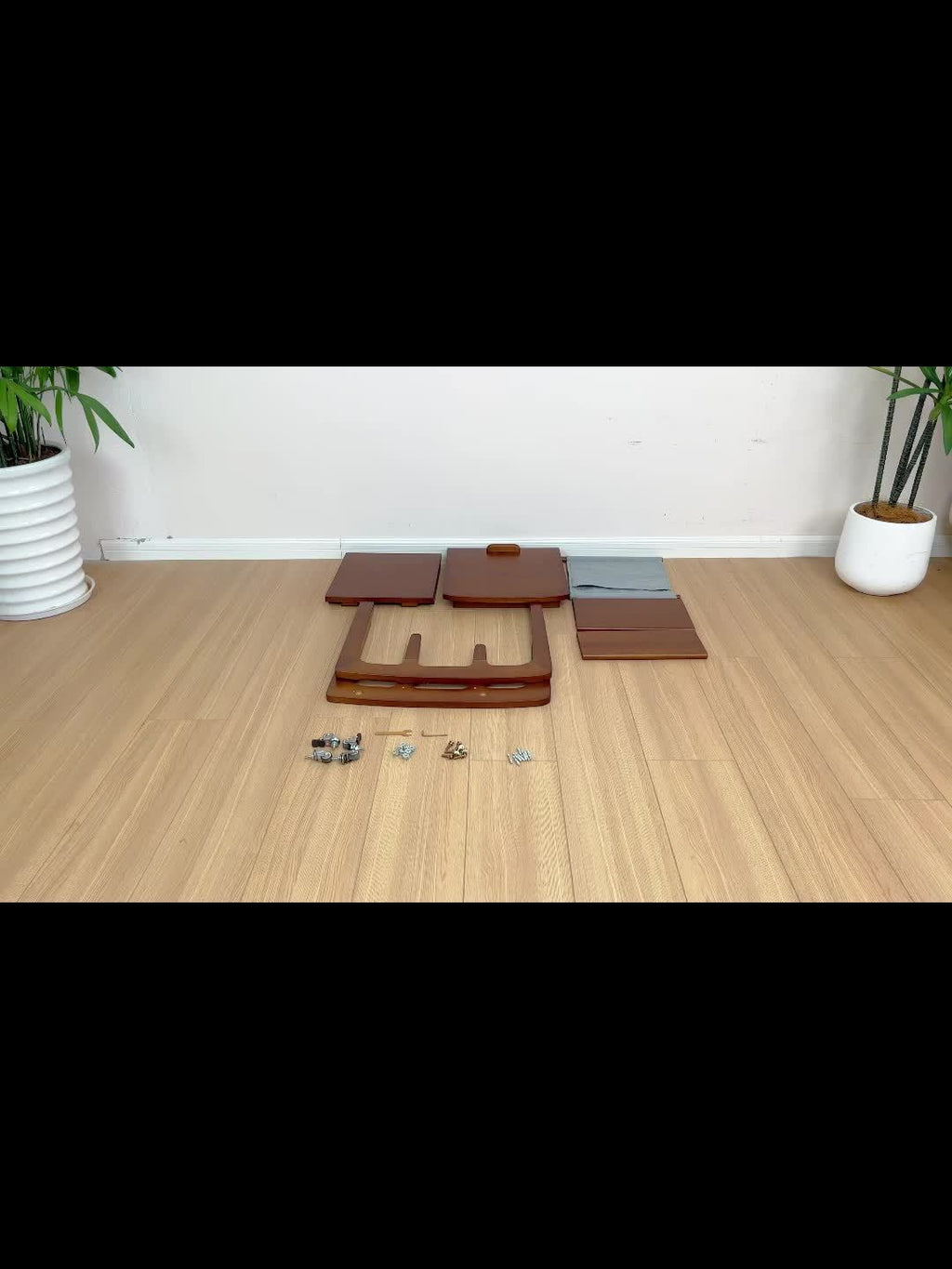 Solid Hardwood Multi-Functional Shelf 15.7\