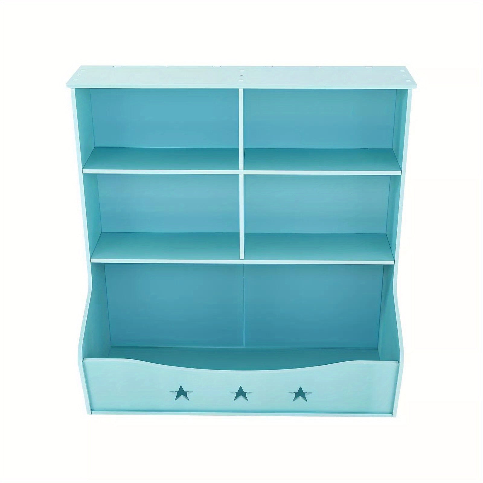 CNCEST 3 Tier Low Bookcase Display Shelving Storage Shelves PVC Board Unit Stand US