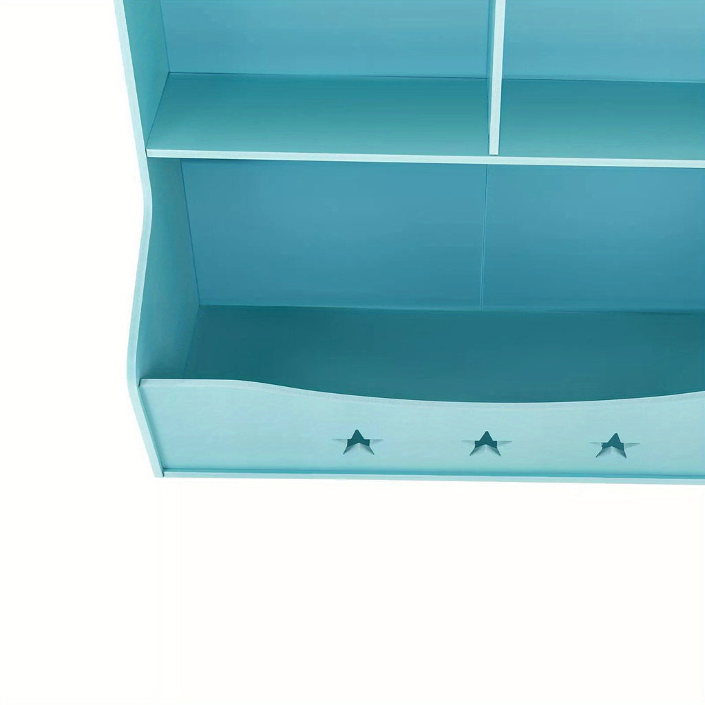 CNCEST 3 Tier Low Bookcase Display Shelving Storage Shelves PVC Board Unit Stand US