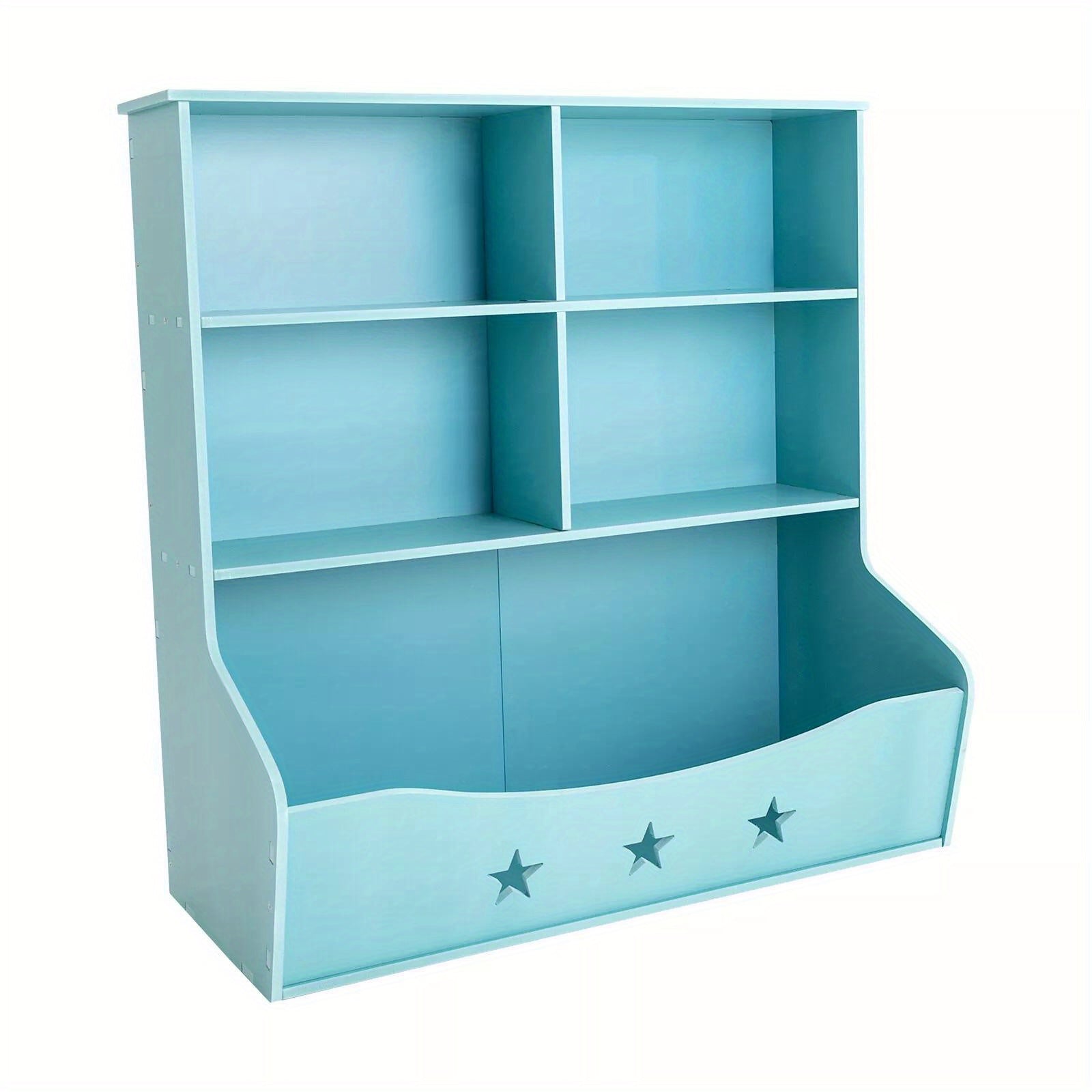 CNCEST 3 Tier Low Bookcase Display Shelving Storage Shelves PVC Board Unit Stand US