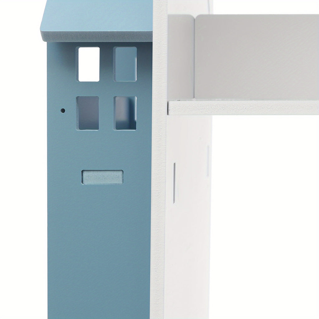 CNCEST 360° Rotating Bookshelf - Multi-Functional, Floor Standing Display for Living Room, Study, Bedroom, Library, Reading Room, School - Smooth Edges, Baffles, Assembly Required - Blue\u002FPink\u002FWhite Options, Bookshelf Decorations