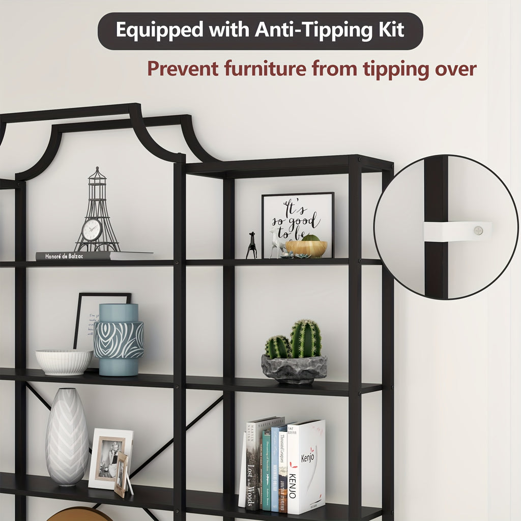 Triple Wide 5-Tier Bookshelf, 70.87\