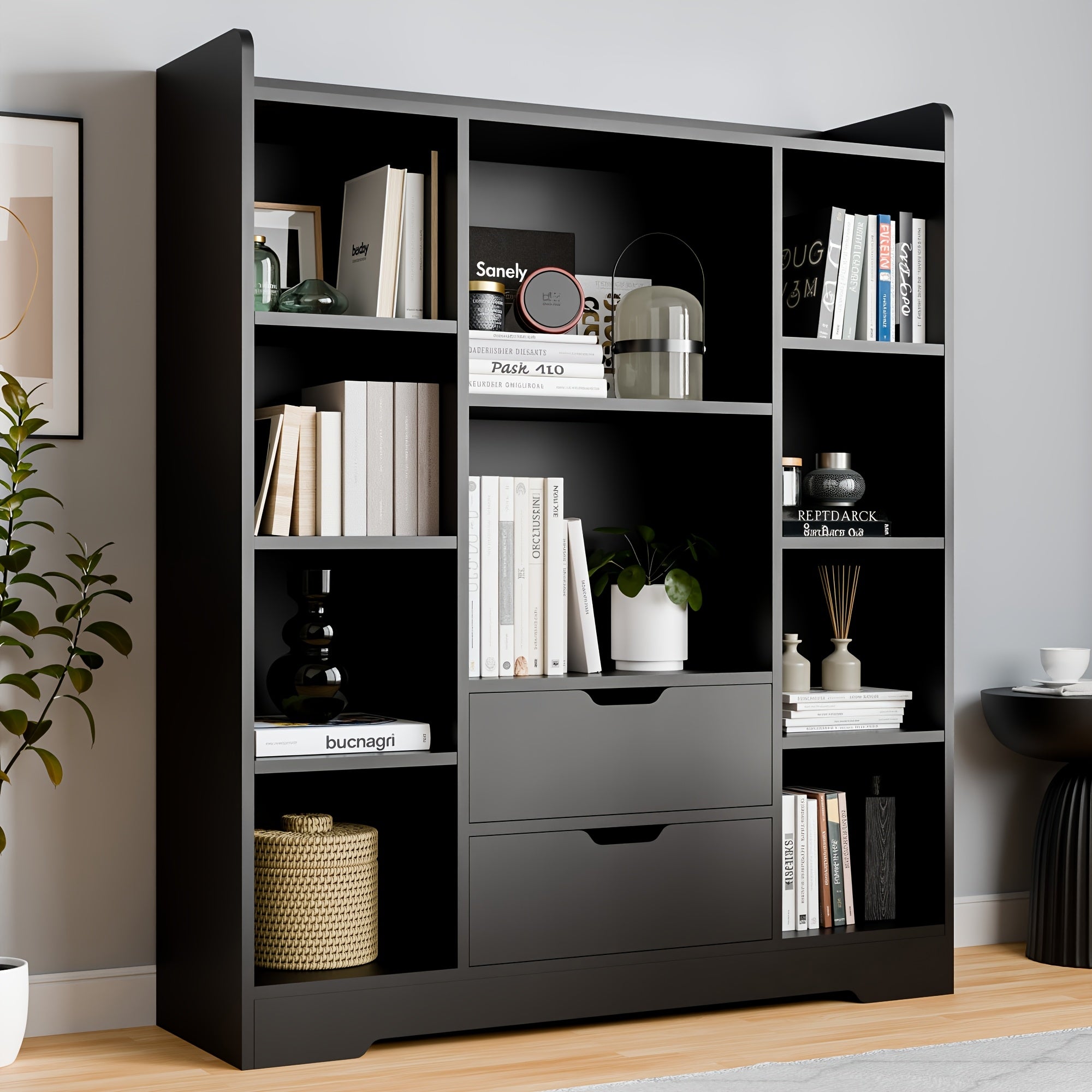 4-Tier Open Shelf Bookcase, 47.2\