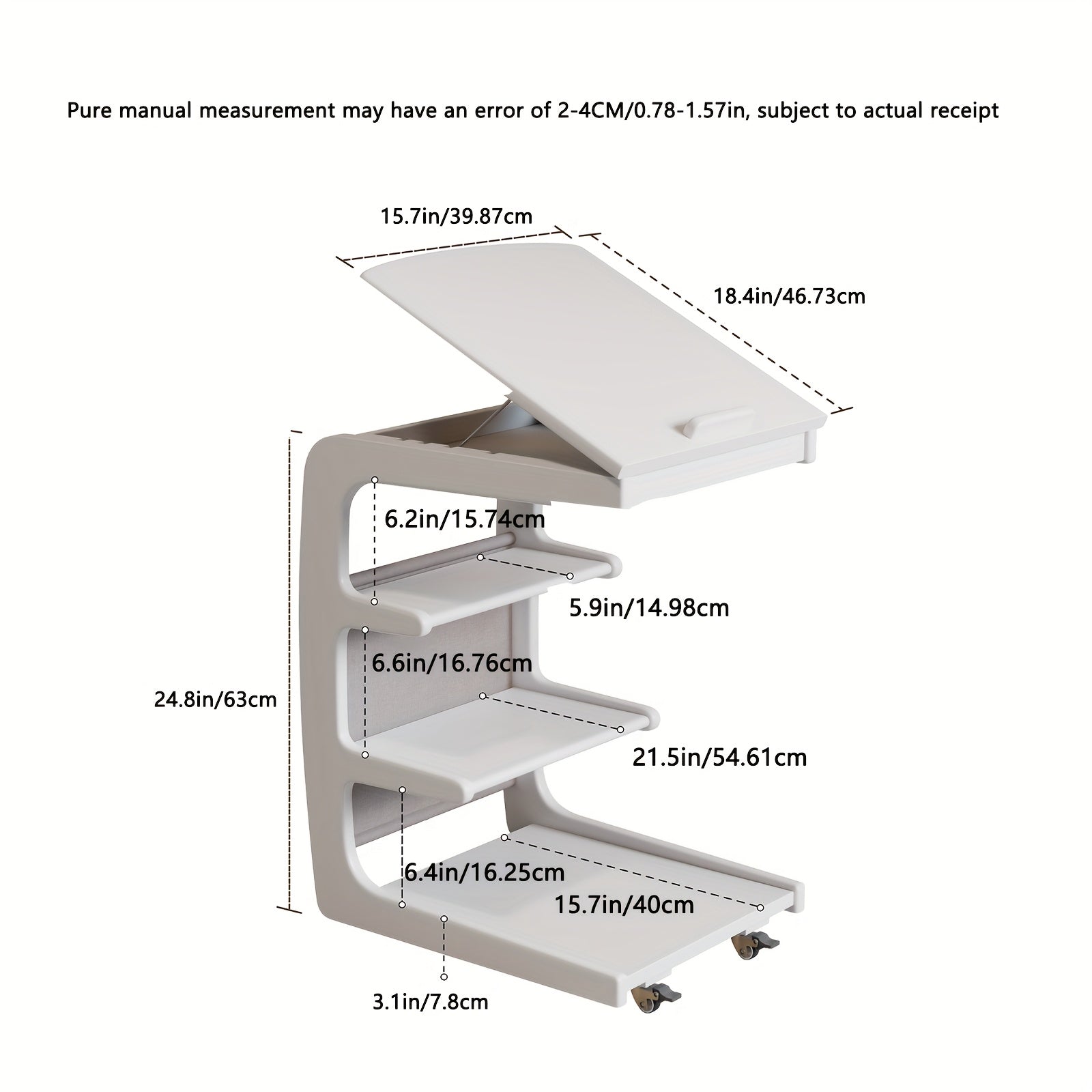 Solid Hardwood Multi-Functional Shelf 15.7\