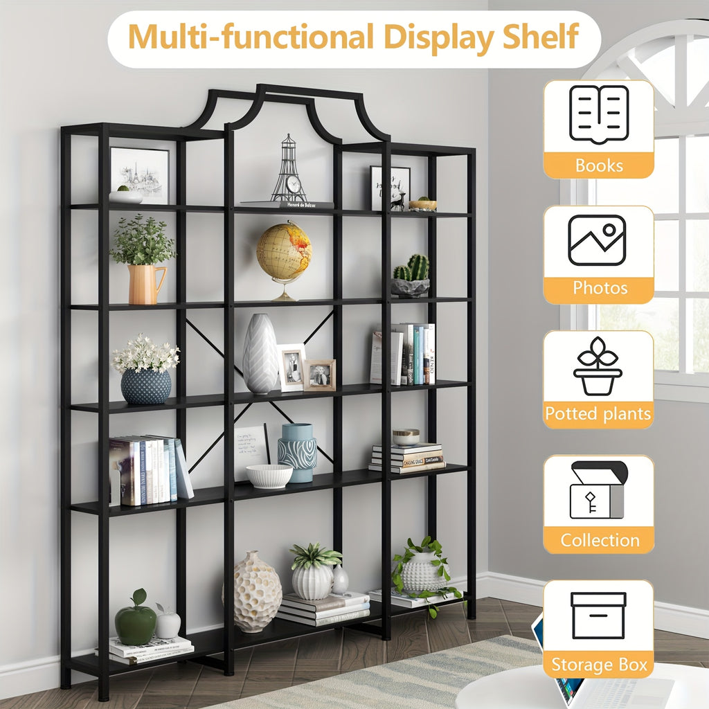 Triple Wide 5-Tier Bookshelf, 70.87\