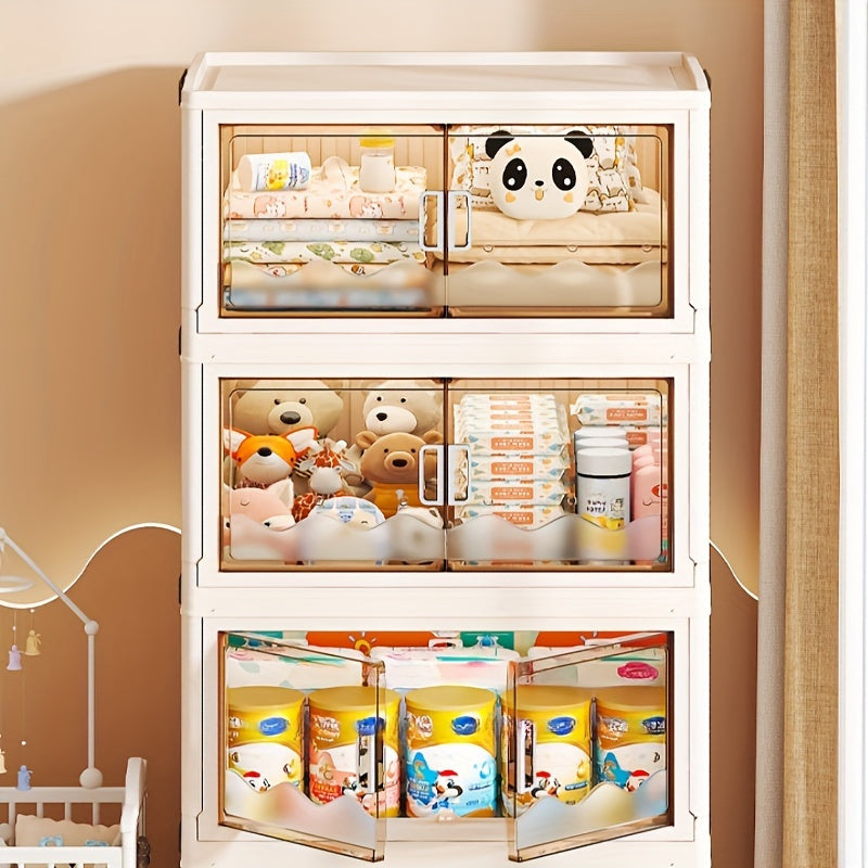 Multi Functional Independent Double Door Storage Rack, Bookshelf