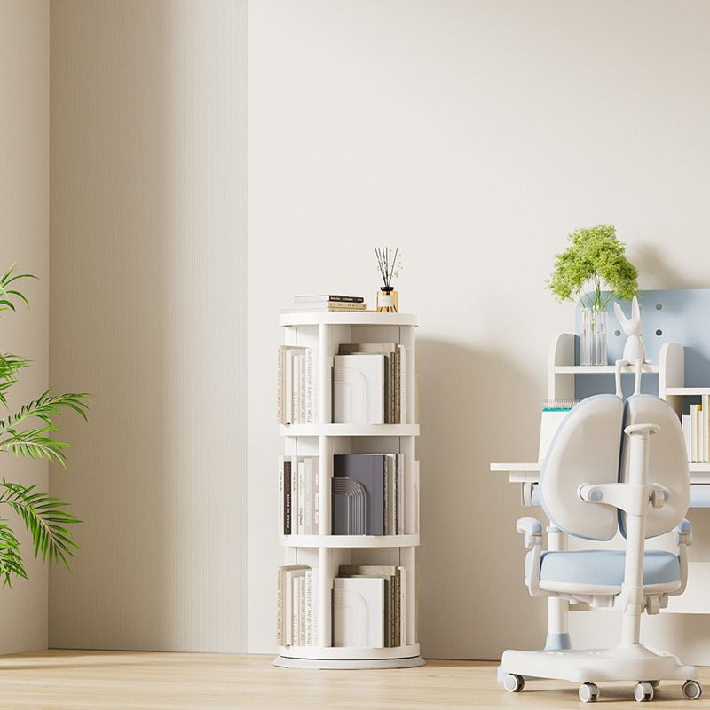 360° Rotating Bookshelf, 2\u002F3\u002F4\u002F5-Tier Space-Saving Book Organizer, 360° Swivel Storage Shelf for Living Room, Bedroom, Office, Durable and Modern Design, Easy to Assemble