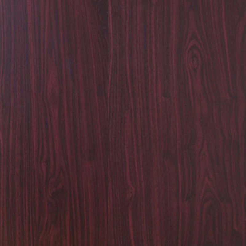 5-Shelf Plastic Bookcase Display Cabinet with Mahogany Finish & Bottom Front Molding - Classic Freestanding Storage Unit, 27\