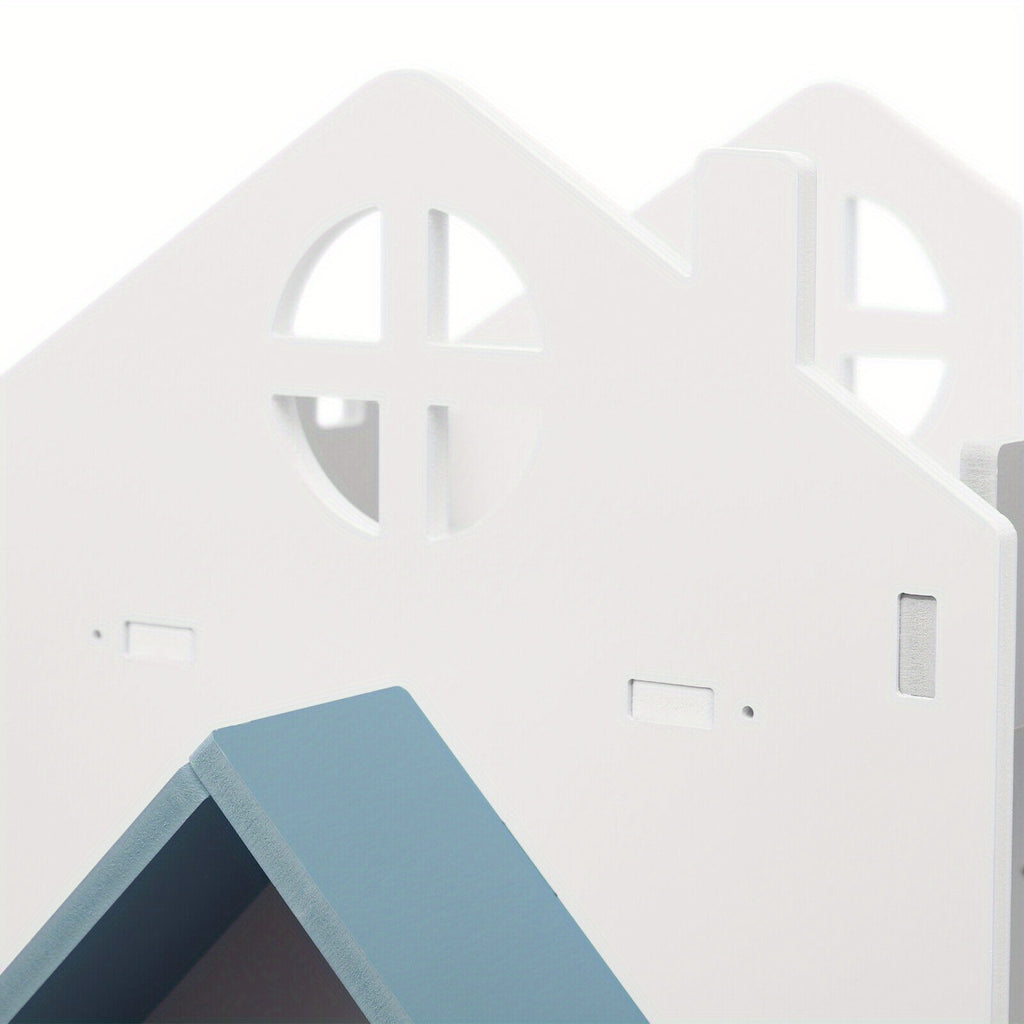 CNCEST 360° Rotating Bookshelf - Multi-Functional, Floor Standing Display for Living Room, Study, Bedroom, Library, Reading Room, School - Smooth Edges, Baffles, Assembly Required - Blue\u002FPink\u002FWhite Options, Bookshelf Decorations