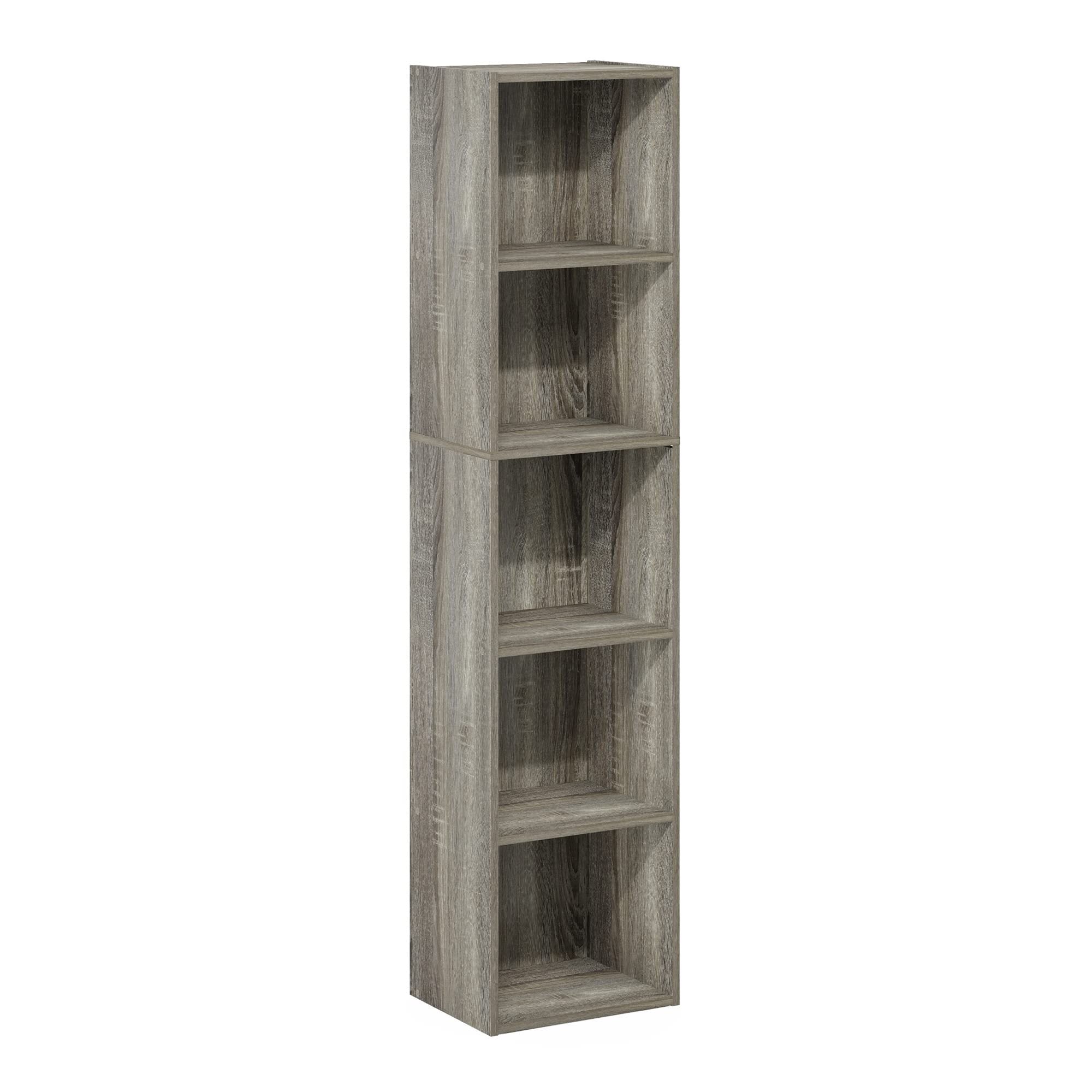 Pasir 5-Tier Open Shelf Bookcase, Tall Storage Unit, Modern Bookshelf, Versatile Display Rack, Easy Assembly, Stylish Home Organizer, Durable Design for Books, Plants, and Decorative Items