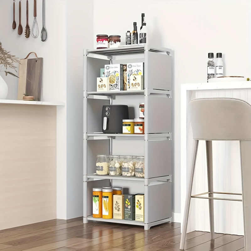 1pc White Plastic Metal Bookshelf - Compact, Easy Assembly, Vertical Design with Back Plate for Home, Office, Dorms, Rental Spaces