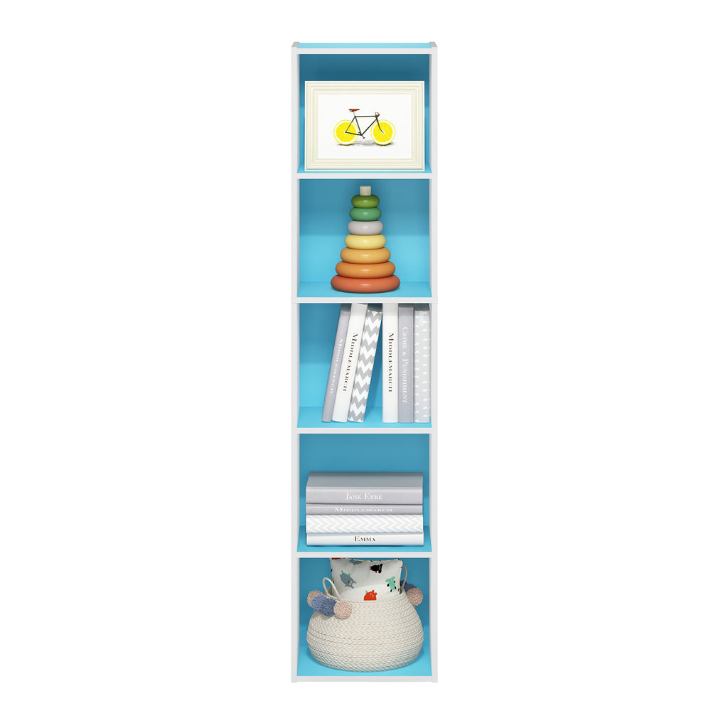Pasir 5-Tier Open Shelf Bookcase, Tall Storage Unit, Modern Bookshelf, Versatile Display Rack, Easy Assembly, Stylish Home Organizer, Durable Design for Books, Plants, and Decorative Items
