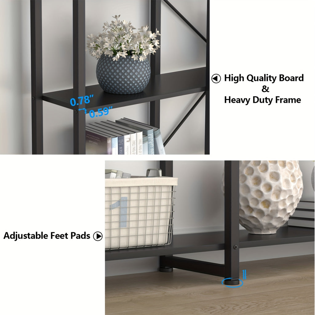 Triple Wide 5-Tier Bookshelf, 70.87\